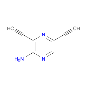 2-Pyrazinamine, 3,5-diethynyl-