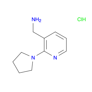 3-Pyridinemethanamine, 2-(1-pyrrolidinyl)-, hydrochloride (1:1)