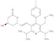 2H-Pyran-2-one, 6-[(1E)-2-[4-(4-fluorophenyl)-5-(methoxymethyl)-2,6-bis(1-methylethyl)-3-pyridin...