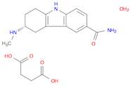 Butanedioic acid, compd. with (R)-2,3,4,9-tetrahydro-3-(methylamino)-1H-carbazole-6-carboxamide, h…