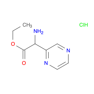 2-Pyrazineacetic acid, α-amino-, ethyl ester, hydrochloride (1:1)