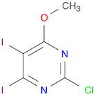 Pyrimidine, 2-chloro-4,5-diiodo-6-methoxy-