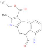 1H-Pyrrole-3-carboxylic acid, 5-[(1,2-dihydro-2-oxo-3H-indol-3-ylidene)methyl]-2,4-dimethyl-, ethy…