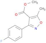 4-Isoxazolecarboxylic acid, 3-(4-fluorophenyl)-5-methyl-, methyl ester