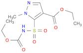 1H-Pyrazole-4-carboxylic acid, 5-[[(ethoxycarbonyl)amino]sulfonyl]-1-methyl-, ethyl ester