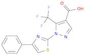 1H-Pyrazole-4-carboxylic acid, 1-(4-phenyl-2-thiazolyl)-5-(trifluoromethyl)-