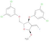 α-D-erythro-Pentofuranoside, methyl 2-deoxy-3,5-bis-O-(3,5-dichlorophenyl)-2-(fluoromethylene)-, (…