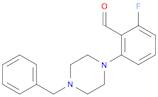 Benzaldehyde, 2-fluoro-6-[4-(phenylmethyl)-1-piperazinyl]-