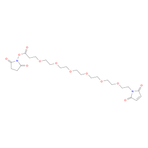 4,7,10,13,16,19-Hexaoxaheneicosanoic acid, 21-(2,5-dihydro-2,5-dioxo-1H-pyrrol-1-yl)-, 2,5-dioxo...