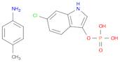 1H-Indol-3-ol, 6-chloro-, dihydrogen phosphate (ester), compd. with 4-methylbenzenamine (1:1) (9CI)