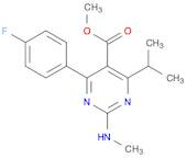 5-Pyrimidinecarboxylic acid, 4-(4-fluorophenyl)-2-(methylamino)-6-(1-methylethyl)-, methyl ester