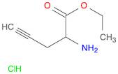 4-Pentynoic acid, 2-amino-, ethyl ester, hydrochloride (1:1)