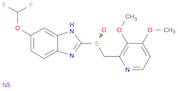 1H-Benzimidazole, 6-(difluoromethoxy)-2-[(R)-[(3,4-dimethoxy-2-pyridinyl)methyl]sulfinyl]-, sodium…