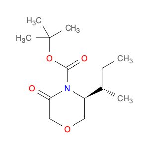 4-Morpholinecarboxylic acid, 3-[(1S)-1-methylpropyl]-5-oxo-, 1,1-dimethylethyl ester, (3S)-