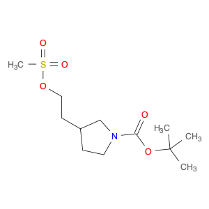 1-Pyrrolidinecarboxylic acid, 3-[2-[(methylsulfonyl)oxy]ethyl]-, 1,1-dimethylethyl ester