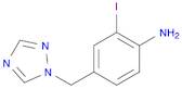 Benzenamine, 2-iodo-4-(1H-1,2,4-triazol-1-ylmethyl)-