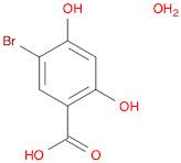 Benzoic acid, 5-bromo-2,4-dihydroxy-, hydrate (1:1)