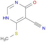 5-Pyrimidinecarbonitrile, 1,4-dihydro-6-(methylthio)-4-oxo-