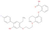 Benzoic acid, 2-[3-[3-[(5-ethyl-4'-fluoro-2-hydroxy[1,1'-biphenyl]-4-yl)oxy]propoxy]-2-propylphe...