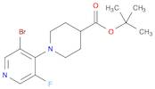 4-Piperidinecarboxylic acid, 1-(3-bromo-5-fluoro-4-pyridinyl)-, 1,1-dimethylethyl ester