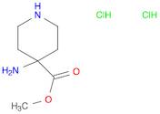 4-Piperidinecarboxylic acid, 4-amino-, methyl ester, hydrochloride (1:2)