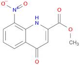 2-Quinolinecarboxylic acid, 1,4-dihydro-8-nitro-4-oxo-, methyl ester