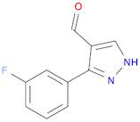 1H-Pyrazole-4-carboxaldehyde, 3-(3-fluorophenyl)-