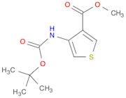 3-Thiophenecarboxylic acid, 4-[[(1,1-dimethylethoxy)carbonyl]amino]-, methyl ester