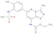 Carbamic acid, N-[3-methyl-6-[4-methyl-3-[(methylsulfonyl)amino]phenyl]-1,2,4-triazolo[4,3-b]pyr...