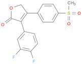 2(5H)-Furanone, 3-(3,4-difluorophenyl)-4-[4-(methylsulfonyl)phenyl]-