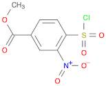 Benzoic acid, 4-(chlorosulfonyl)-3-nitro-, methyl ester