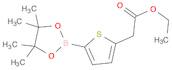 2-​Thiopheneacetic acid, 5-​(4,​4,​5,​5-​tetramethyl-​1,​3,​2-​dioxaborolan-​2-​yl)​-​, ethyl ester