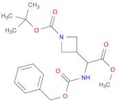 3-​Azetidineacetic acid, 1-​[(1,​1-​dimethylethoxy)​carbonyl]​-​α-​[[(phenylmethoxy)​carbonyl]​ami…