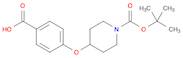 1-Piperidinecarboxylic acid, 4-(4-carboxyphenoxy)-, 1-(1,1-dimethylethyl) ester