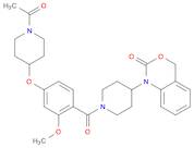 2H-3,1-Benzoxazin-2-one, 1-[1-[4-[(1-acetyl-4-piperidinyl)oxy]-2-methoxybenzoyl]-4-piperidinyl]-...