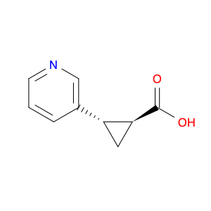 Cyclopropanecarboxylic acid, 2-(3-pyridinyl)-, (1S,2S)-