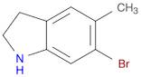 1H-Indole, 6-bromo-2,3-dihydro-5-methyl-