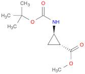 Cyclopropanecarboxylic acid, 2-[[(1,1-dimethylethoxy)carbonyl]amino]-, methyl ester, (1R,2R)-rel-