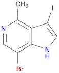 1H-Pyrrolo[3,2-c]pyridine, 7-bromo-3-iodo-4-methyl-