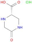 2-Piperazinecarboxylic acid, 5-oxo-, hydrochloride (1:1), (2S)-