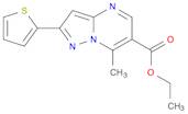 Pyrazolo[1,5-a]pyrimidine-6-carboxylic acid, 7-methyl-2-(2-thienyl)-, ethyl ester