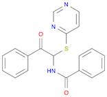 Benzamide, N-[2-oxo-2-phenyl-1-(4-pyrimidinylthio)ethyl]-