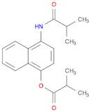 Propanoic acid, 2-methyl-, 4-[(2-methyl-1-oxopropyl)amino]-1-naphthalenyl ester