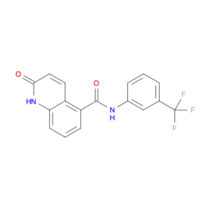 5-Quinolinecarboxamide, 1,2-dihydro-2-oxo-N-[3-(trifluoromethyl)phenyl]-