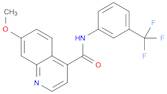 4-Quinolinecarboxamide, 7-methoxy-N-[3-(trifluoromethyl)phenyl]-