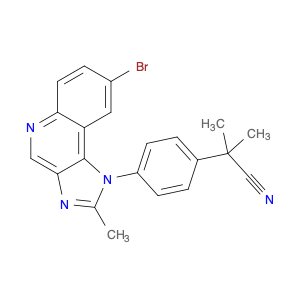 2-(4-(8-Bromo-2-methyl-1H-imidazo[4,5-c]quinolin-1-yl)phenyl)-2-methylpropanenitrile