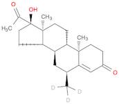 Pregn-4-ene-3,20-dione, 17-hydroxy-6-(methyl-d3)-, (6α)-