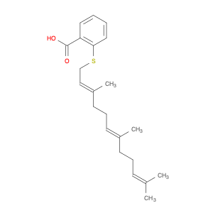 Benzoic acid, 2-[[(2E,6E)-3,7,11-trimethyl-2,6,10-dodecatrien-1-yl]thio]-