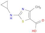 5-Thiazolecarboxylic acid, 2-(cyclopropylamino)-4-methyl-