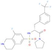 6-Isoquinolinesulfonamide, 8-fluoro-1,2,3,4-tetrahydro-N-[(1R)-2-oxo-2-(1-pyrrolidinyl)-1-[[3-(tri…